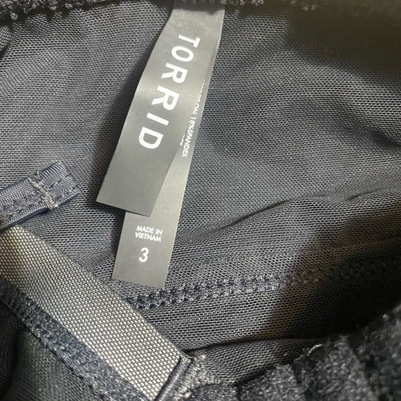 Torrid Black Halter Bikini Top with Textured Design - Picture 7 of 11